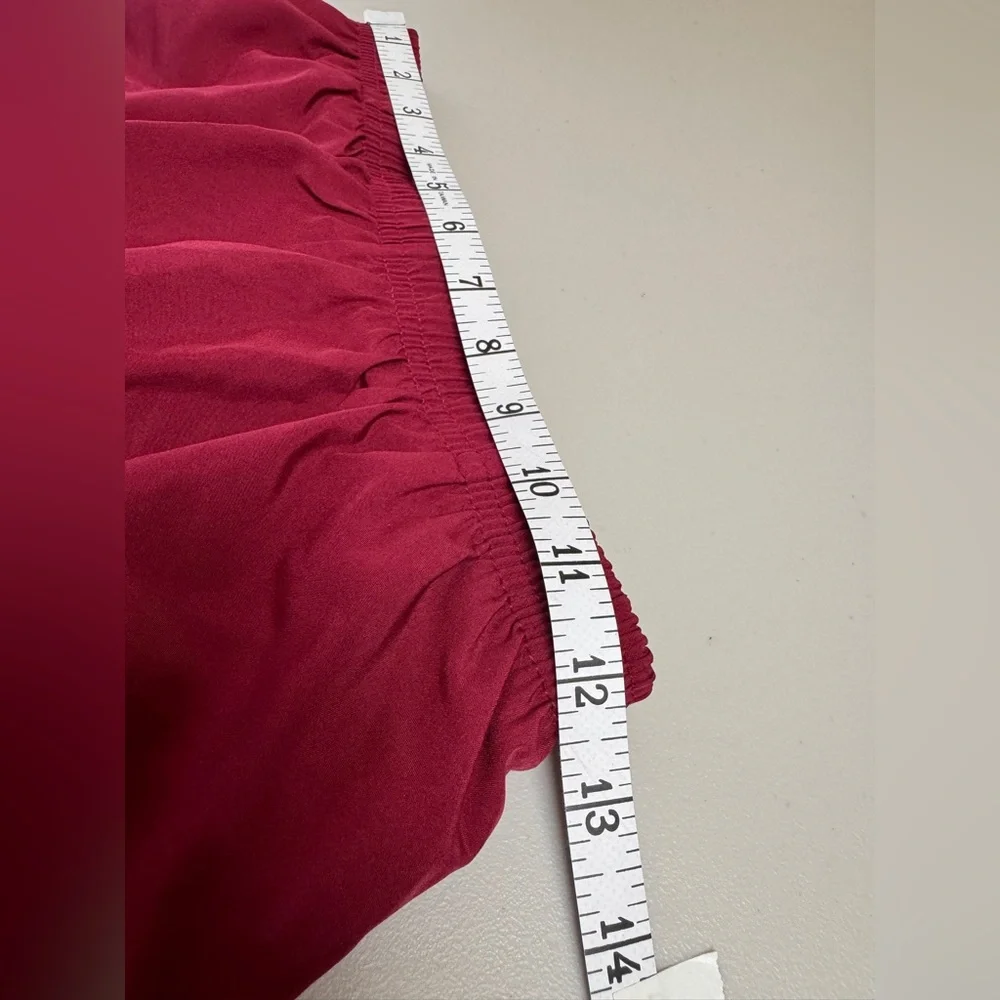 Nike Dri-FIT Running Shorts Small Red Athletic Workout Lined Elastic Waist - Picture 3 of 10